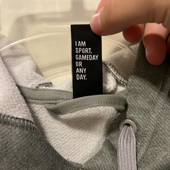 Females, size small adult, adidas gray+silver glitter hoodie - Picture 6 of 7